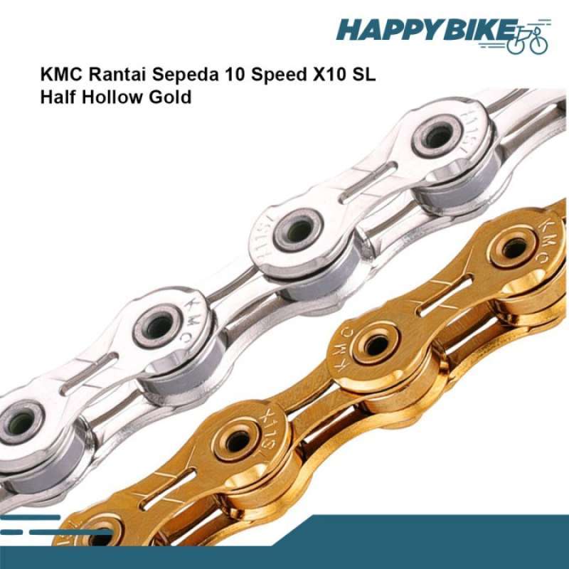 Rantai kmc cheap 10 speed gold