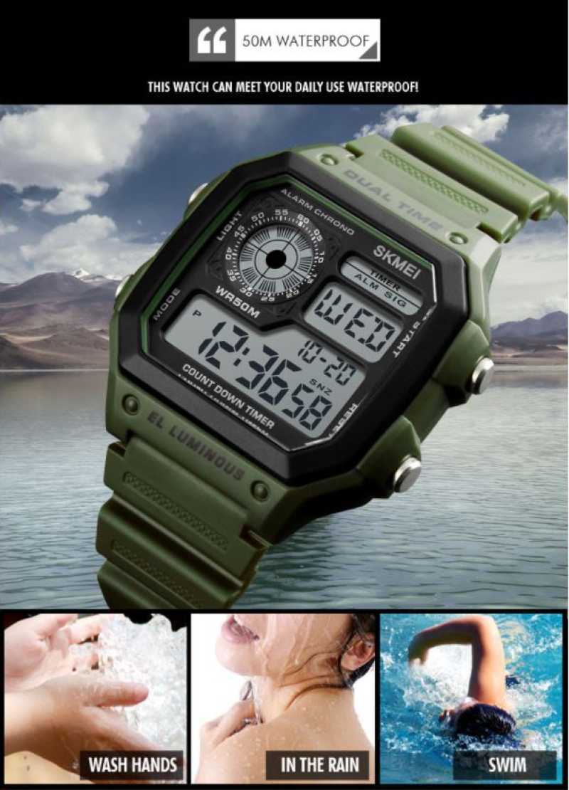 Jam discount skmei 1299