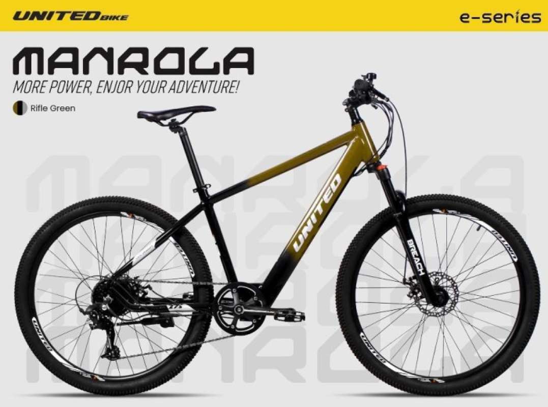 Jual Sepeda Gunung United E Bike Manrola Mtb 27.5 Inch 8 Speed