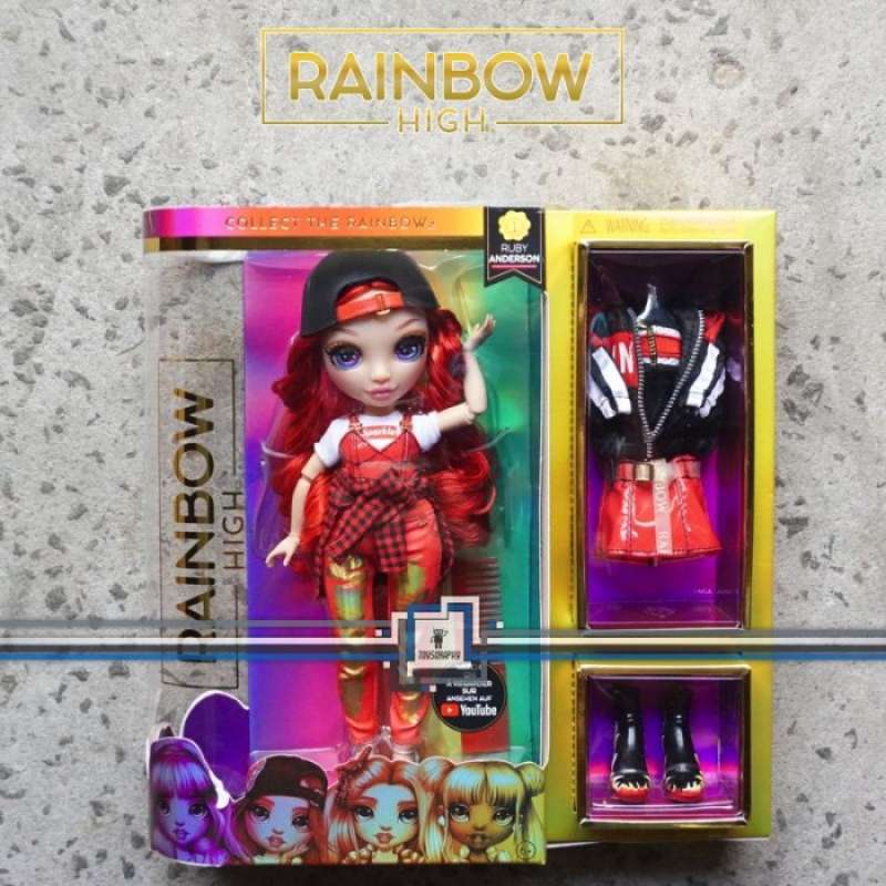 Rainbow High Ruby Anderson - Red Clothes Fashion Indonesia