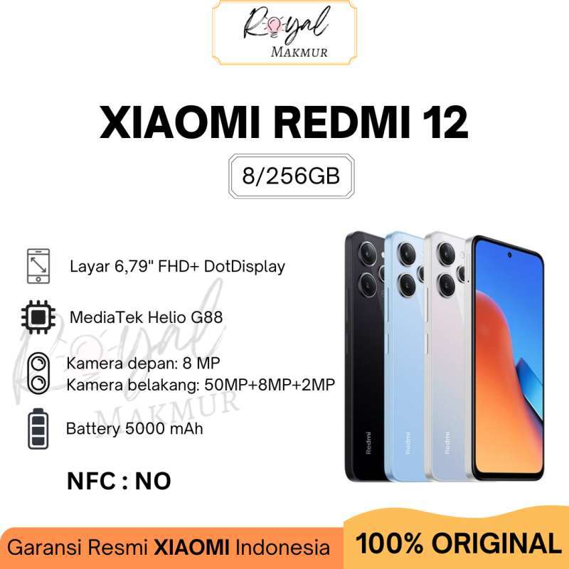 Xiaomi-Redmi 12 8+256 GB Polar Sliver