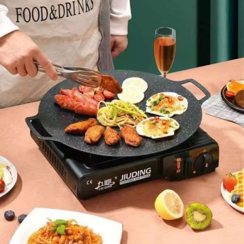 Jual wajan datar anti lengket alat panggang grill pan korea 30 34