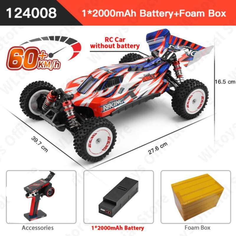 Wltoys 124008 RTR 1/12 2.4G 4WD 60km/h Speed Race Brushless RC Car
