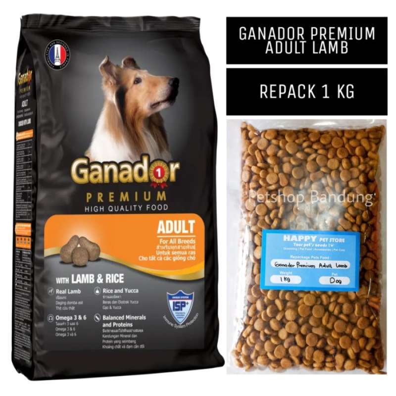Promo Ganador Premium Adult Lamb Rice 1kg Repack Dry Dog Food Makanan Anjing Diskon 35 Di Seller Ola Store Jatimulyo Kab. Kebumen Blibli