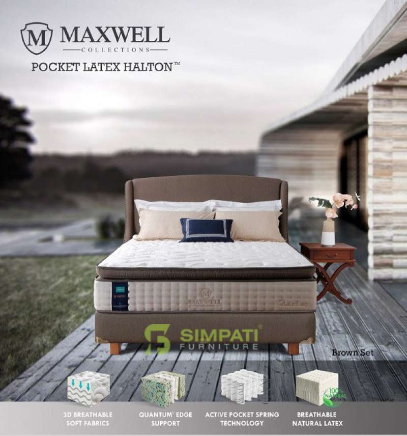 100 Produk Ori Springbed Quantum Uk 90X200 Maxwell Pocket Latex Matras Only 36 Cm