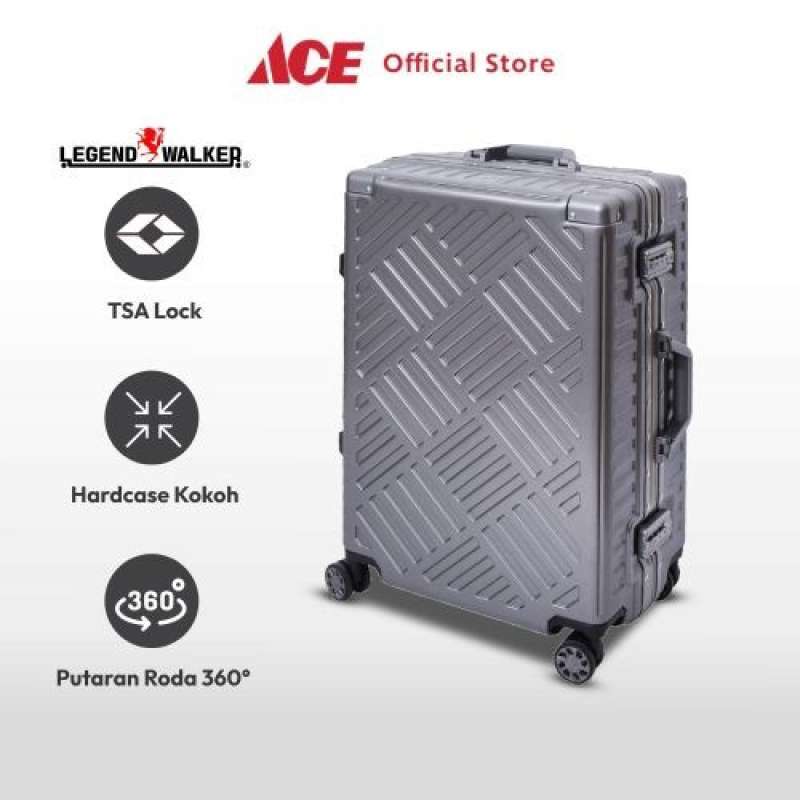 Promo Ace Legend Walker 28 Inci Deck Koper Aluminium Abu Abu