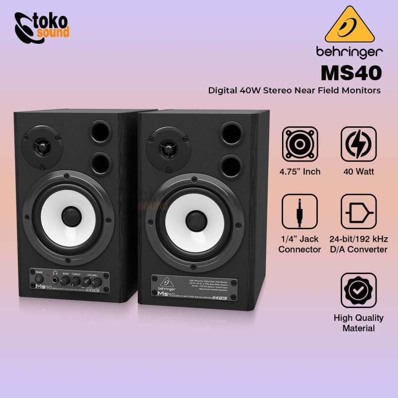 Ms40 Behringer Mini Monitor Ms40 Speakers Behringer MS40 40W