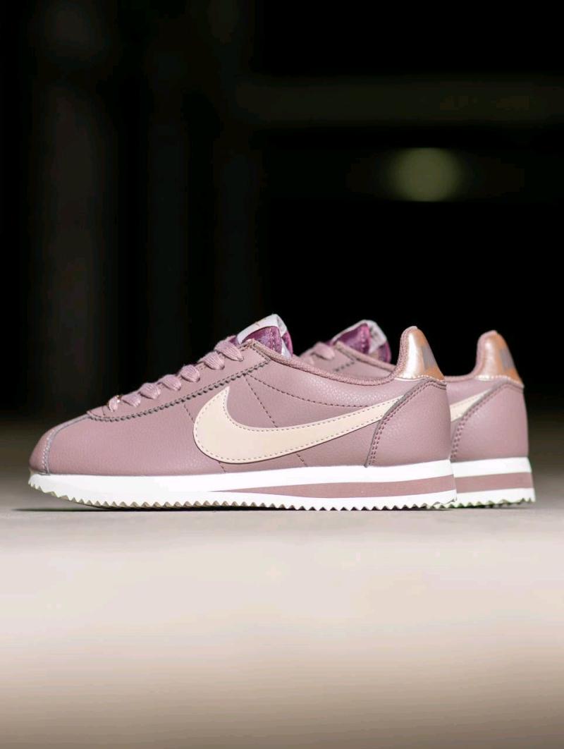 Nike cortez leather smokey mauve hot sale