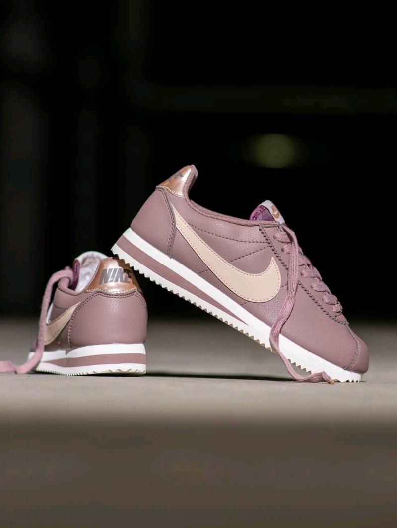 Nike cortez leather smokey mauve on sale