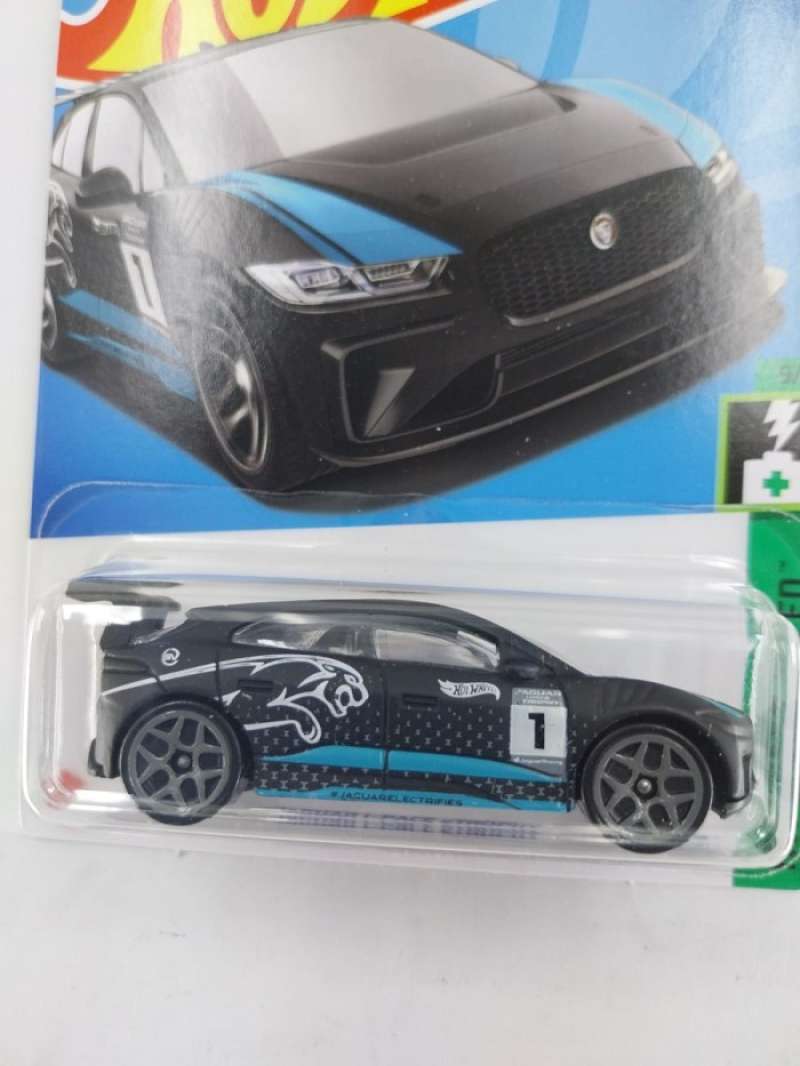 Hot Wheels Jaguar I-Pace ETrophy – HW Green Speed Serie, Short Card, Schwarz (Mattel 2023)