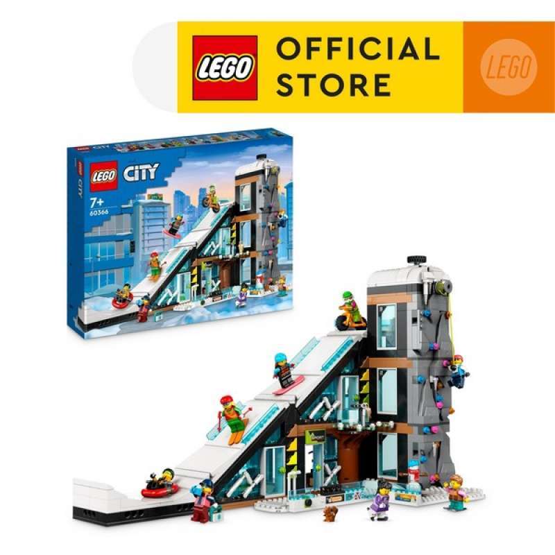 Promo LEGO City 60366 Ski And Climbing Centre Building Toy Set