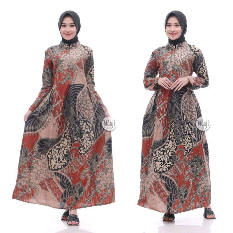 Gamis Batik Wanita Long Dress Batik Wanita Baju Batik Wanita Baju Casual Wanita