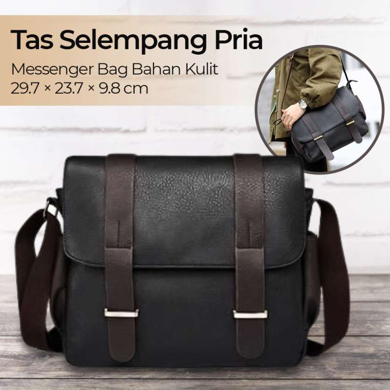 Messenger bag kulit clearance