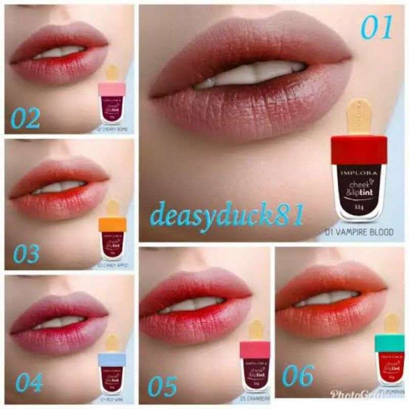 Lip top tint implora