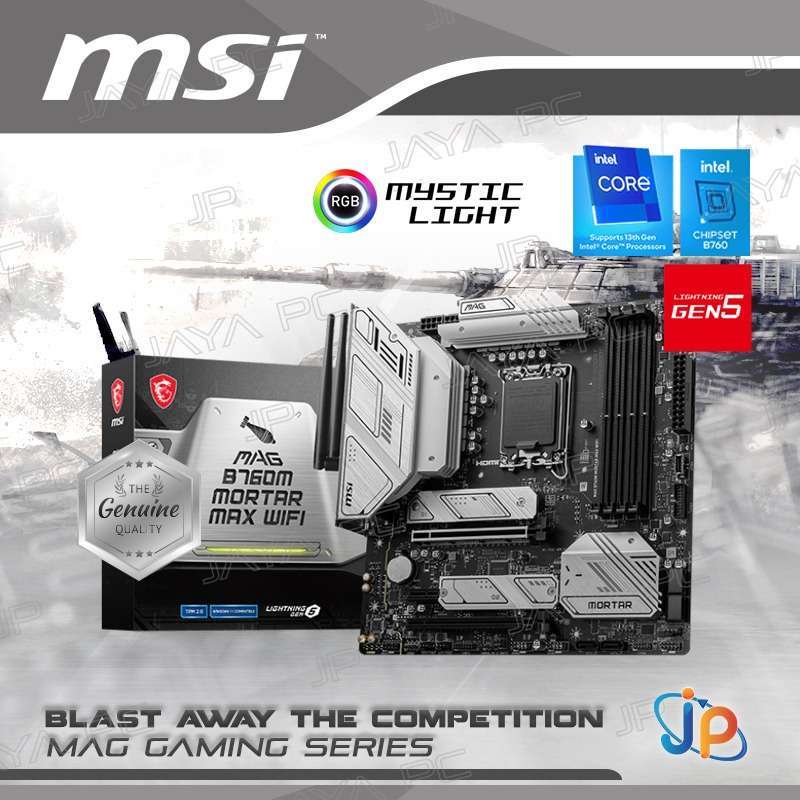 Jual Motherboard Msi Mag B760m Mortar Max Wifi (lga1700, B760