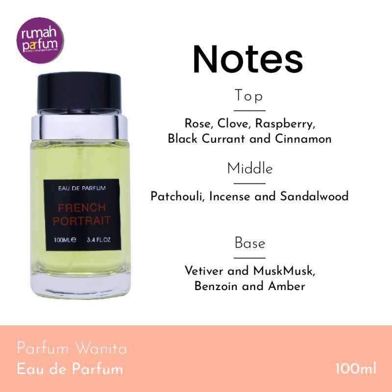 Promo Fragrance World French Portrait Parfum Woman 100 ML Diskon