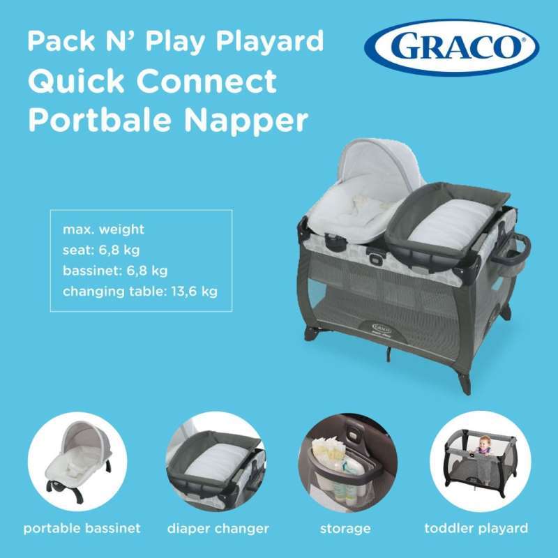 Graco quick connect portable napper top