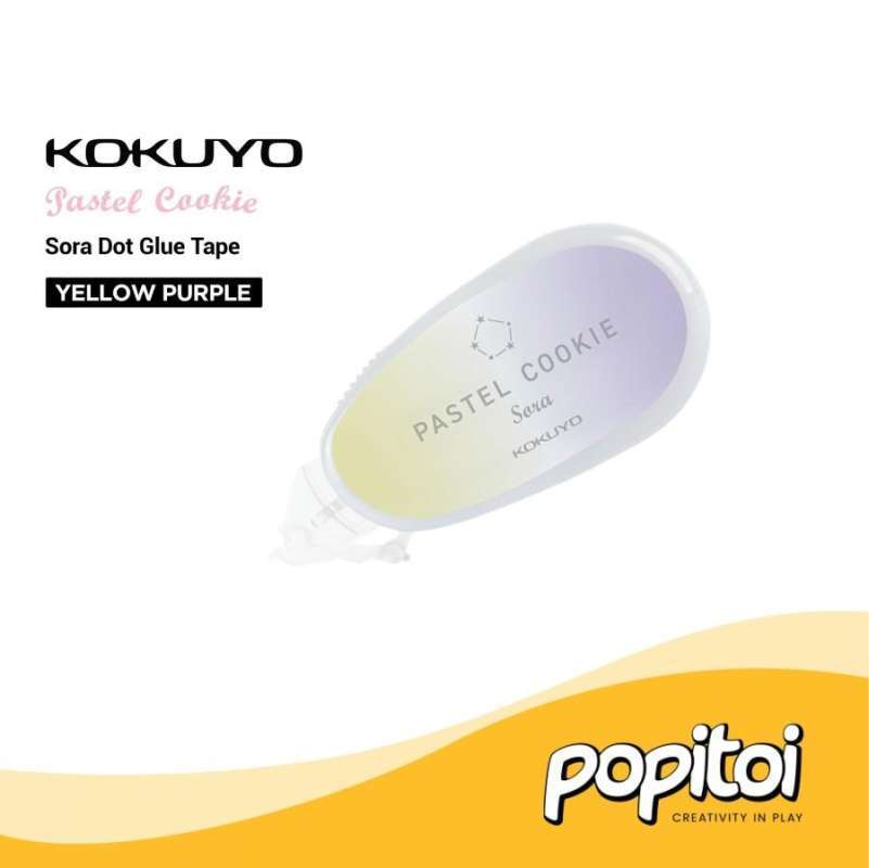 Kokuyo Pastel Cookie Scissors - Yellow