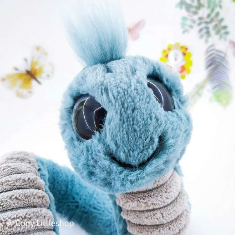 Jellycat worm blue sales