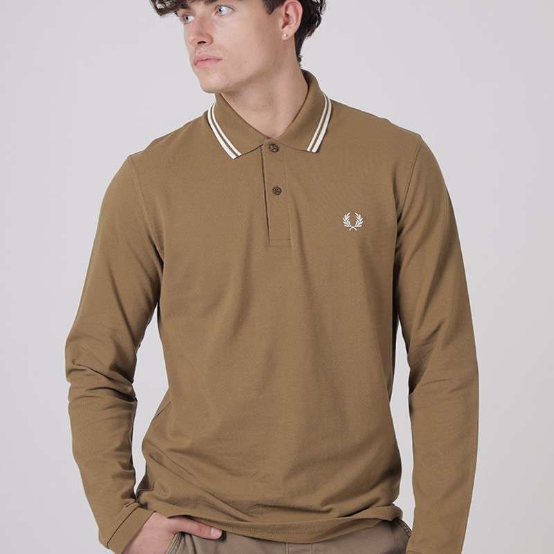 Fred perry long sleeve polo top