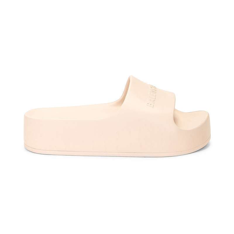 Promo Balenciaga Chunky Slide Sandal Sand Beige Women 38 Nude