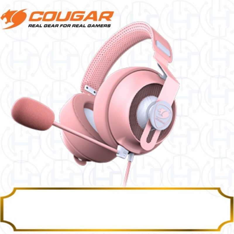 Jual Cougar Phontum S Pink Gaming Headset with Premium Cardioid