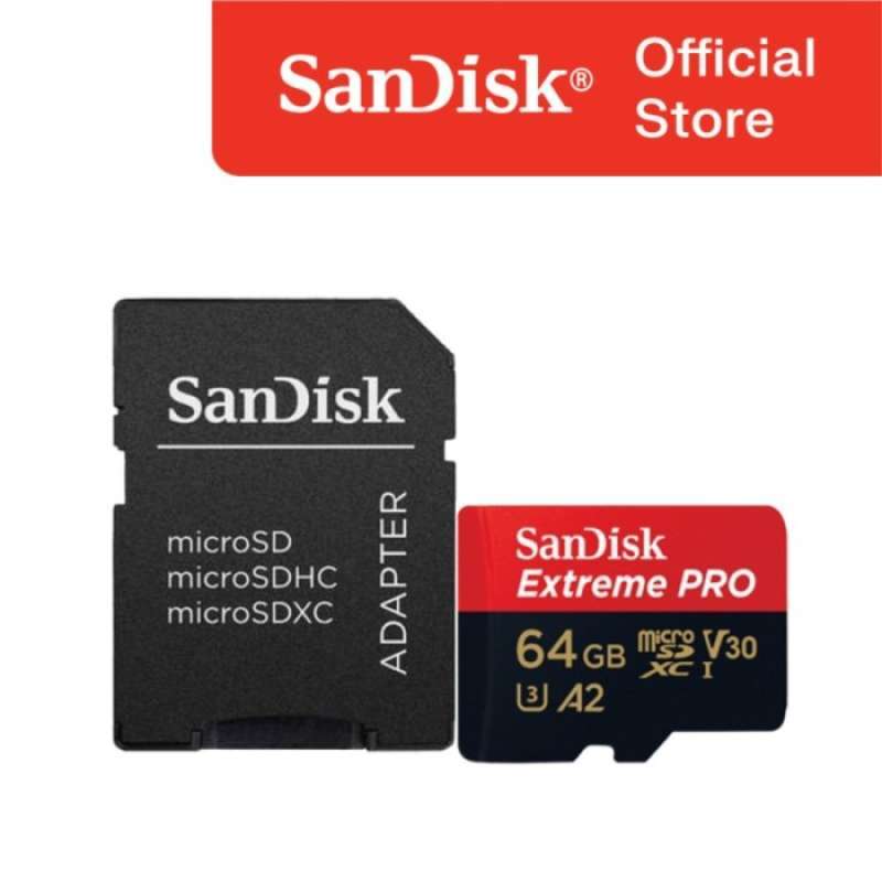 Kartu Memori Sandisk Extreme Pro 64gb Sdxc Memory Card Pro Micro