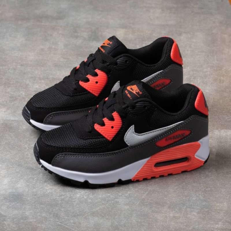 Jual SEPATU NIKE AIR MAX 90 KIDS ORIGINAL ESSENTIAL BLACK GREY