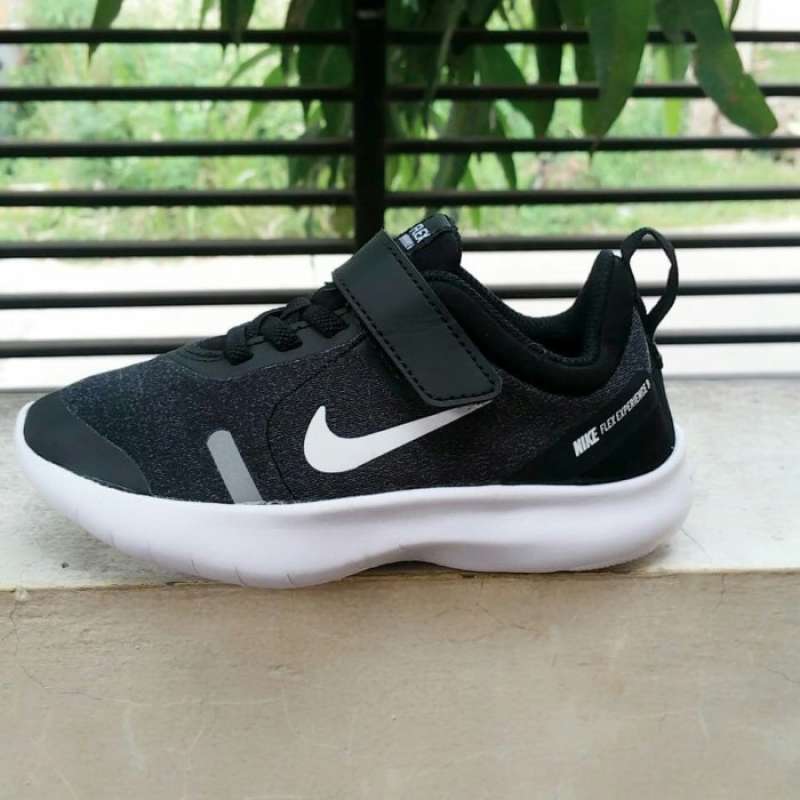 Jual Sepatu Nike Flex Experience 8 Kids Anak Original Black White