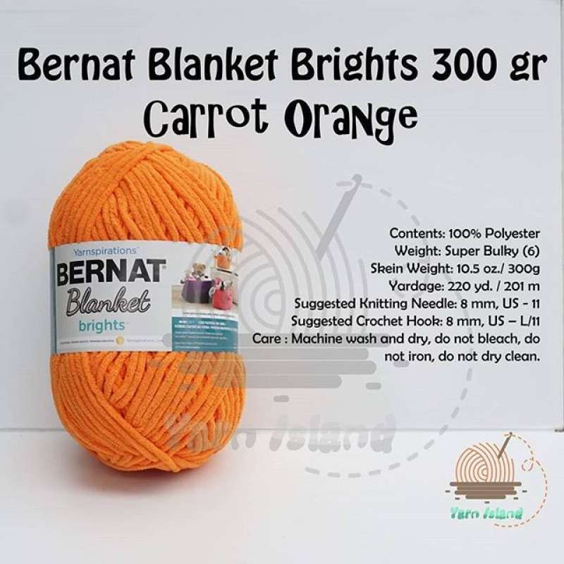 Jual Bernat Blanket Brights Carrot Orange Di Seller Nawangshop Harapan Jaya Kota Bekasi Blibli