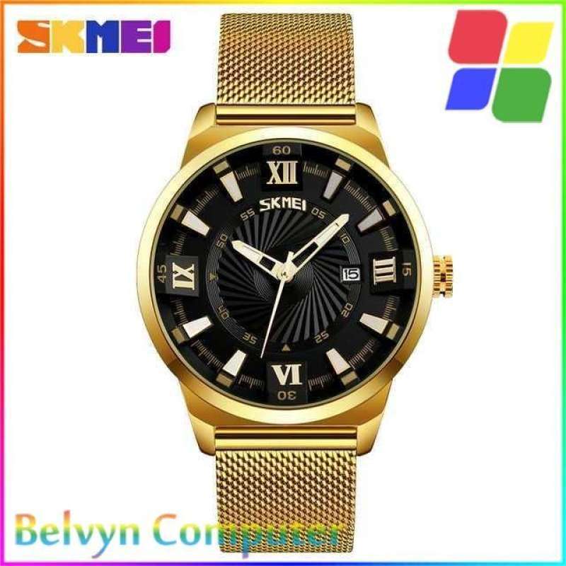 Jual SKMEI Jam Tangan Analog Pria Stainless Steel 9166 Putih