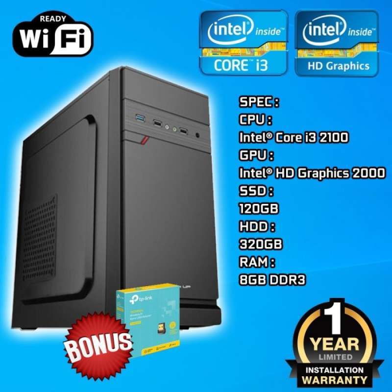 Promo PC RAKITAN intel Core i3 2100 RAM 8GB Diskon 23 di Seller