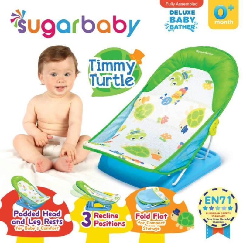 Jual SUGAR BABY DELUXE BABY BATHER TIMMER TURTLE di Seller