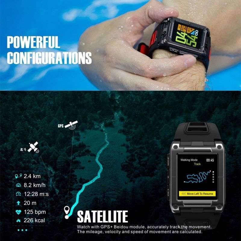 Promo Certafina S929 GPS IP68 Smartwatch Black Diskon 37 di