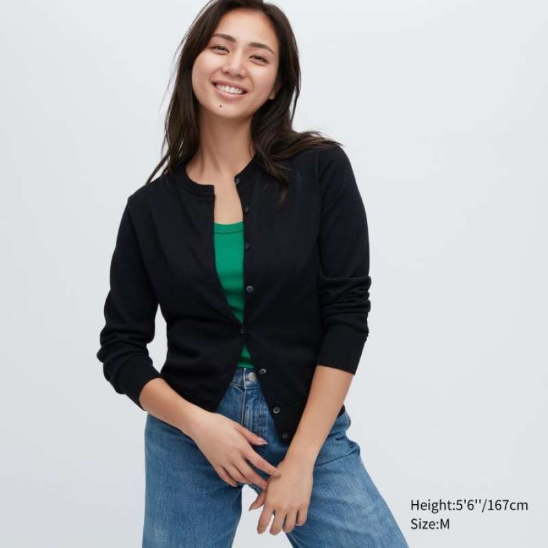 Uniqlo black cardigan online