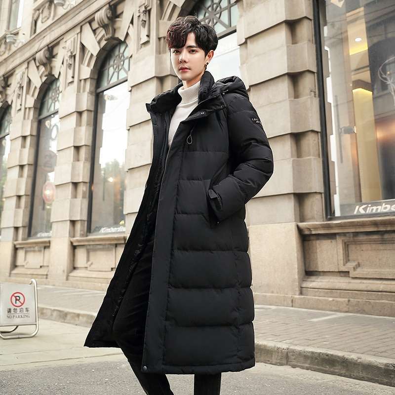 Jaket Jubah Panjang Musim Dingin Jaket Pria Korea