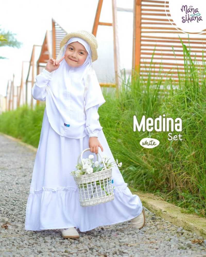 Jual Gamis Putih Rempel 🏷️ Model Kekinian, Premium, & Harga