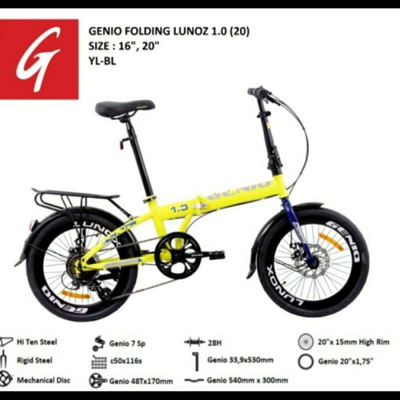 Genio folding bike discount