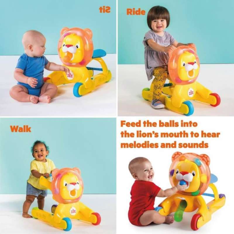 Promo Bright Starts Mainan Anak 3 In 1 Step N Ride Lion Walker