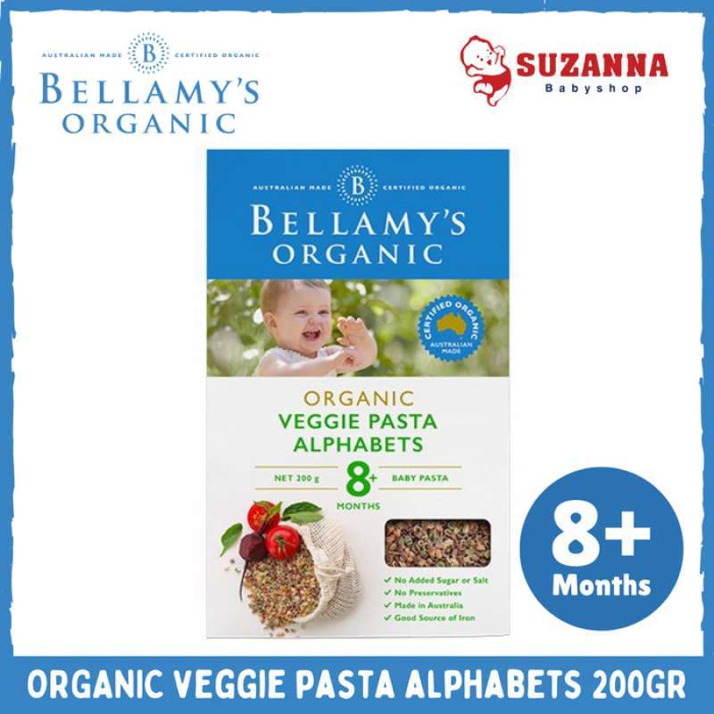 Bellamy's organic hotsell vegie pasta alphabets