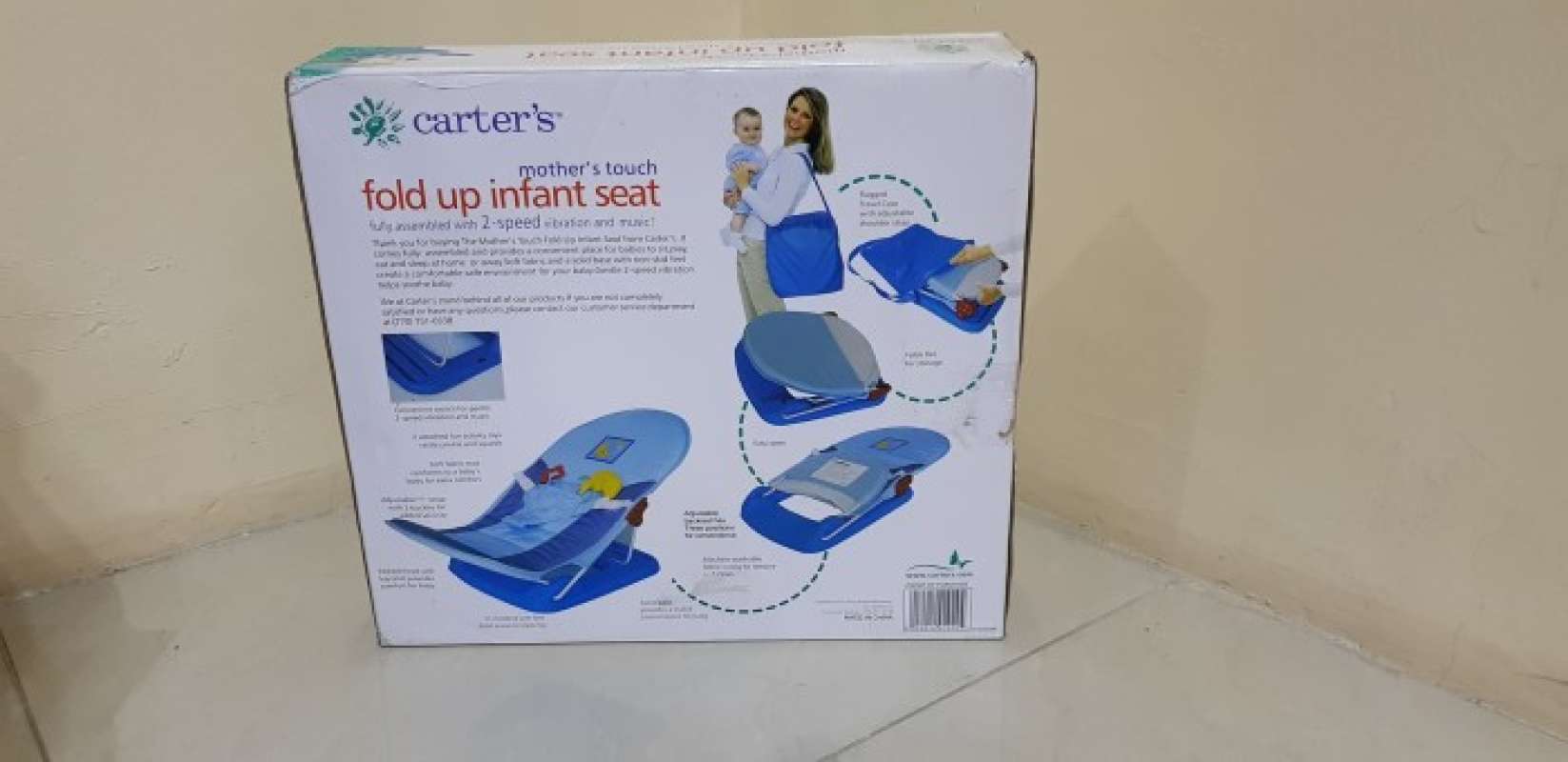 Baby Bouncer Carters Fold Up Infant Seat Terdapat Music Melodies