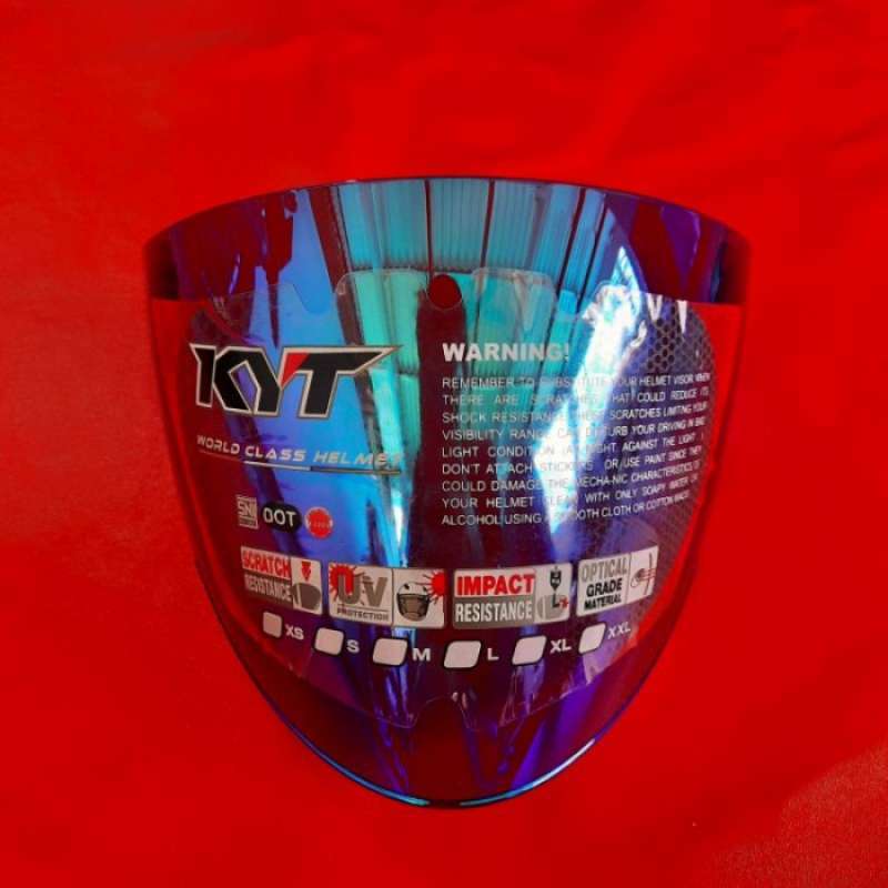 Promo Visor Kyt Open Venom Iridium Blue Original Pnp Kyt Dj Maru