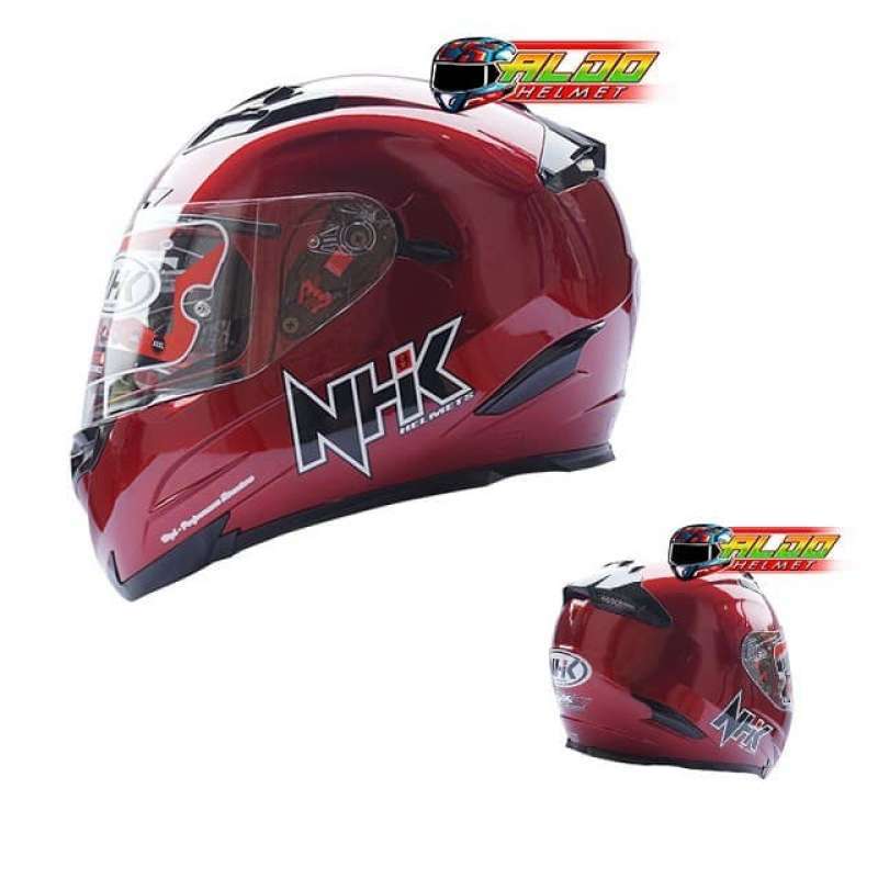 Promo Helm Nhk Rx9 Solid Maroon Original Full Face Jual Cargloss