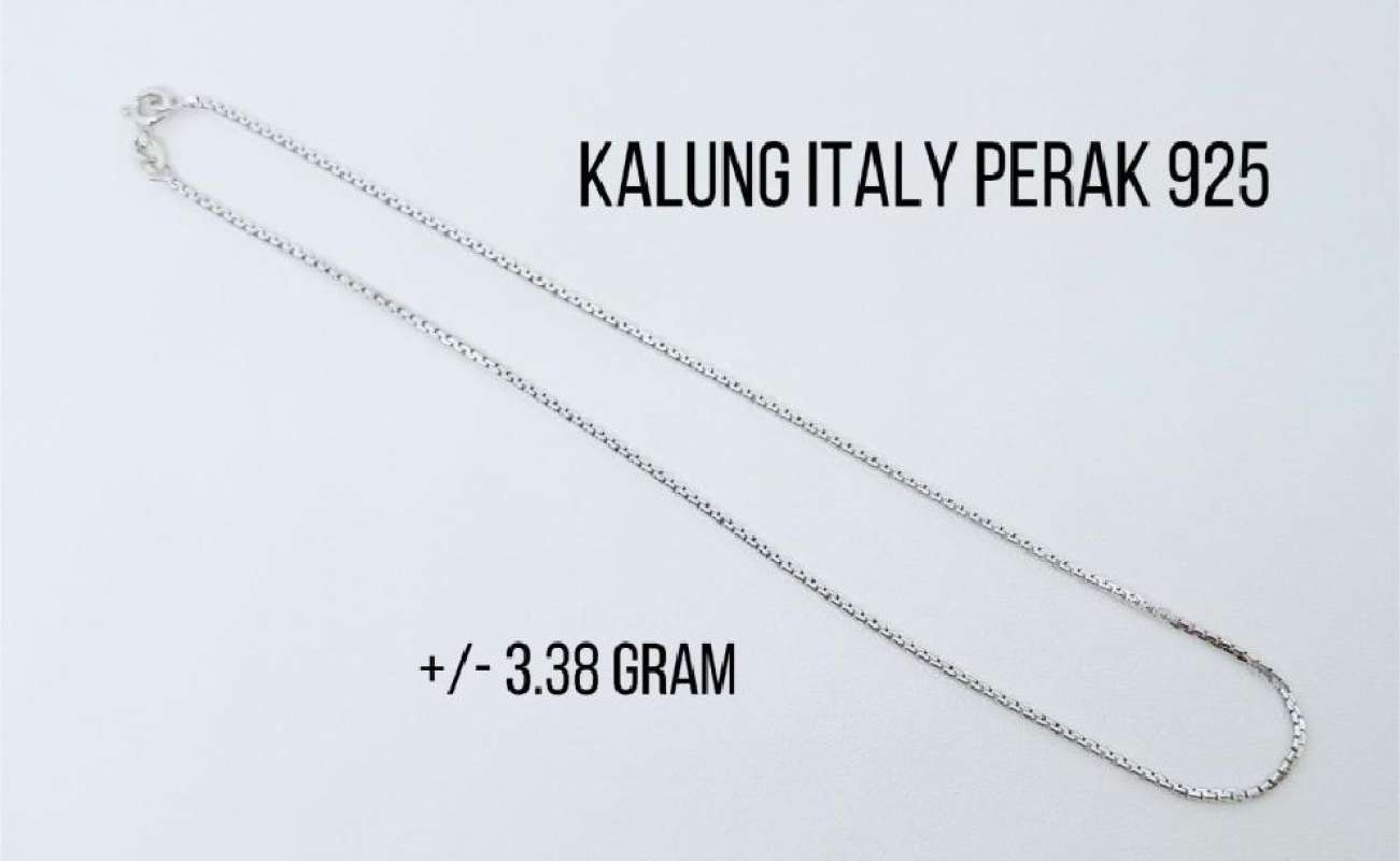 Jual Kalung Italy Perak 925 Lapis Emas Putih Estimasi Berat 3.38 Gram Di Seller Toko Perhiasan Jaya Mulia Dalung Kab. Badung Blibli