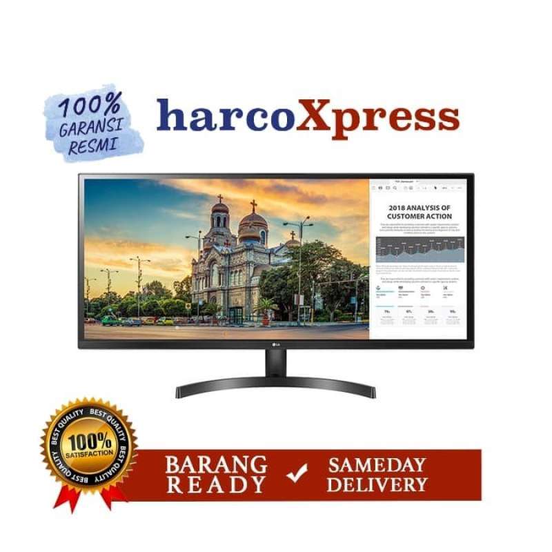 Promo Monitor LED LG 34WK500 Ultrawide gaming 75Hz IPS FreeSync