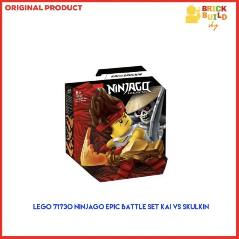 Promo Lego 71730 Ninjago Epic Battle Set Kai VS Skulkin Diskon 23
