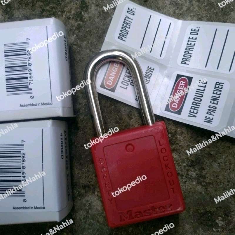 Promo Master Lock Lockout Padlock - 4FG03, 410RED - Grainger Diskon 23% di  Seller Indah Purnama Store - Tegal Alur, Kota Jakarta Barat