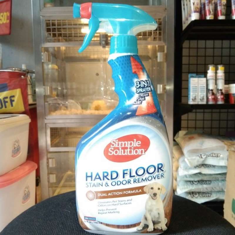 Promo simple solution hard floor stain odor remover dual action