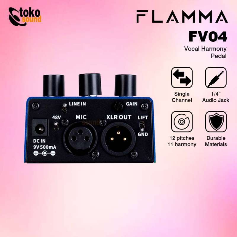 Vocal Processor For Singers FLAMMA FV04 Harmony Vocal Effects