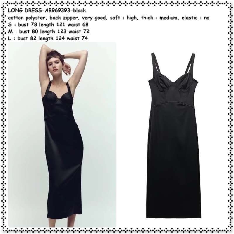 Jual Ab969393 Long Dress Midi Gaun Pesta Hitam Black Tanpa Lengan Wanita  Korea Import Di Seller Amelie Butik - Wijaya Kusuma, Kota Jakarta Barat |  Blibli